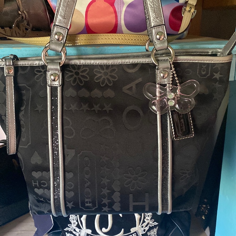 Coach Black Butterfly Daisy Bag